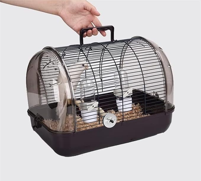 Bird Cage Parrot Cage Bird Cage Portable Pet Bird Travel Cage Creative Bird Carriers Durable Bird House Carrier for Balcony Flight Birdcage(Blue,CH)