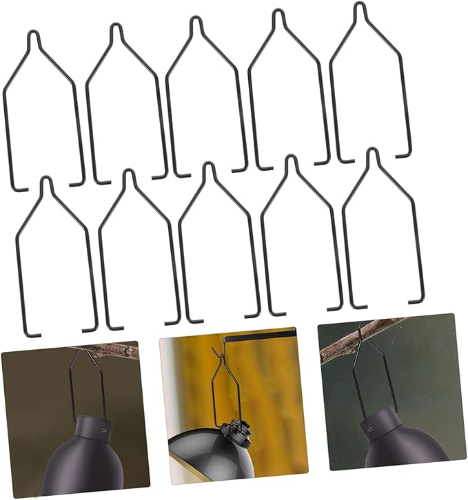 Abaodam 10Pcs Reptile Lampshade Clips Fixation Accessories for Stable Lamp Installation Smooth Edges for Reptile Heat Lamps