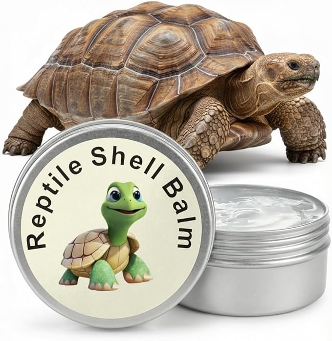 2.5 Oz roptoTortoise Shell Conditioner Cream – Shell Cleaner Balm for Restore Shine Polish and Repair for Sulcata Russian Desert Tortoise Turtle Protection and Care