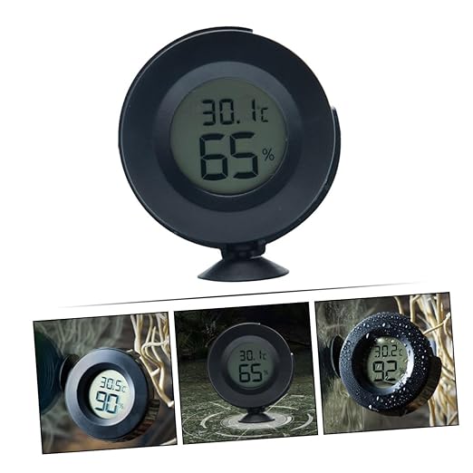 3 Pcs Reptiles Mini Monitor Indoor for Home Digital Temperature Monitor Humidity Reptile Gauge Digitathermometer Digital Humidity Meter LCD Humidity Monitor/2228