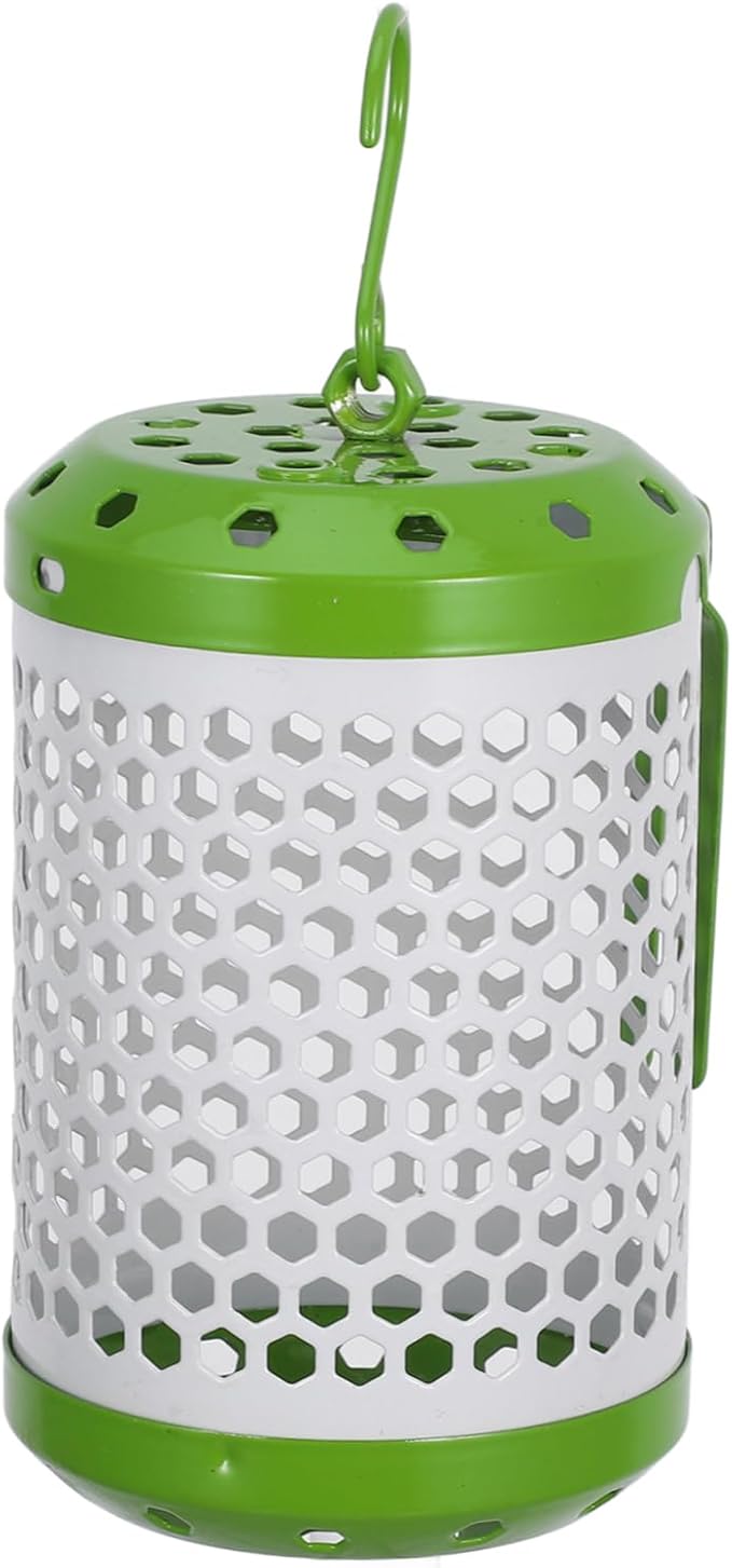 LIOOBO Heater Lamp Grille Gecko Tank Accessories Bearded Dragon Tank Lights Heat Lamp for Turtle Reptile Shade Reptile Light Cage Reptile Light Dome Heat Stand Green Iron