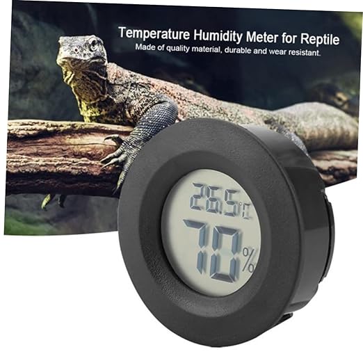 4pc Reptile Pet Temperature Humidity Digital Thermometer Hygrometer for Aquarium Terrarium Supplies Reptile Humidity Gauge for