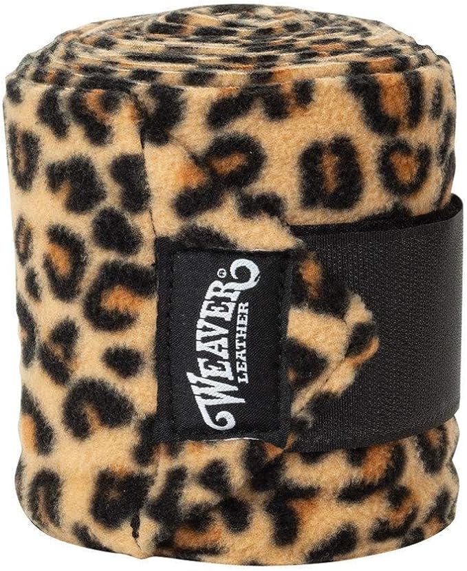 Weaver Leather Patterned Polo Leg Wraps Leopard