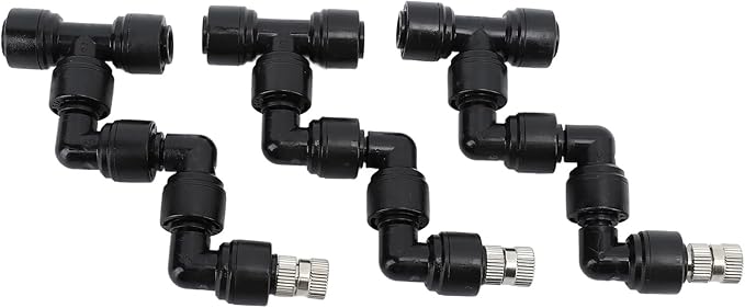Reptile Nozzles Engineered Spray Kit for Reptiles, 3 Nozzles for Rainforest Mist Effects, Reptile Cooling System Nozzles for Camping Trips
