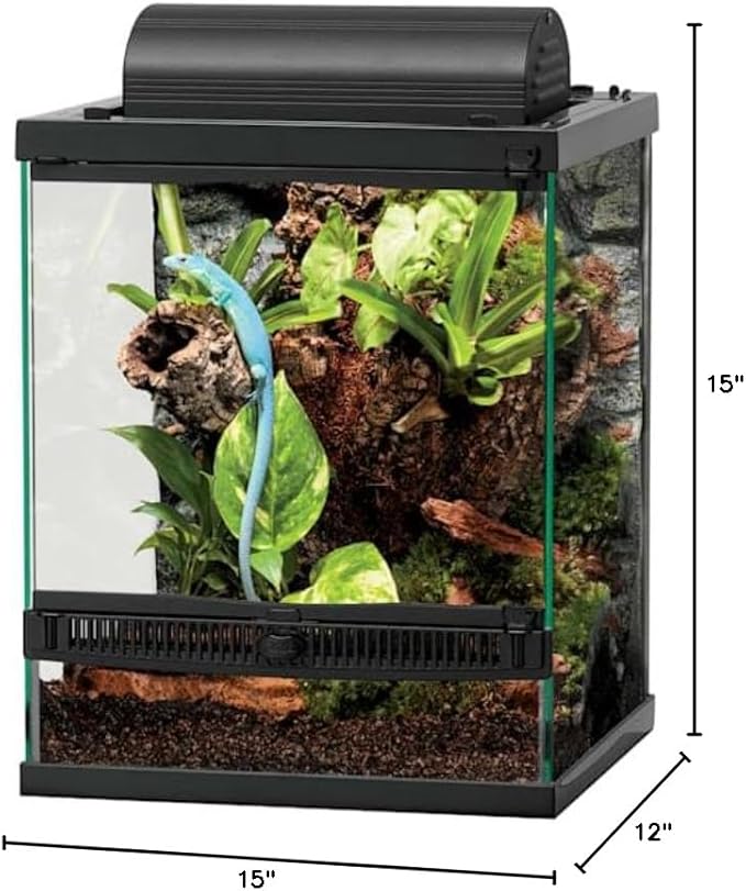 Zilla Front Opening Terrarium - 12" x 12" x 15"