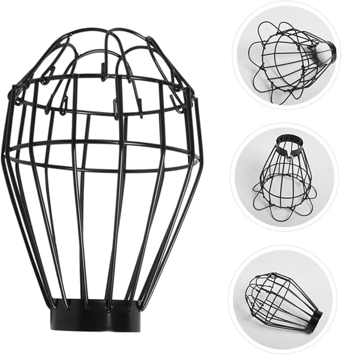 GLEAVI 4pcs Reptile Heat Lamp Cover Bulb Guard Innovative Net Design for Improved Air Circulation Easy Installation Reptile Habitats