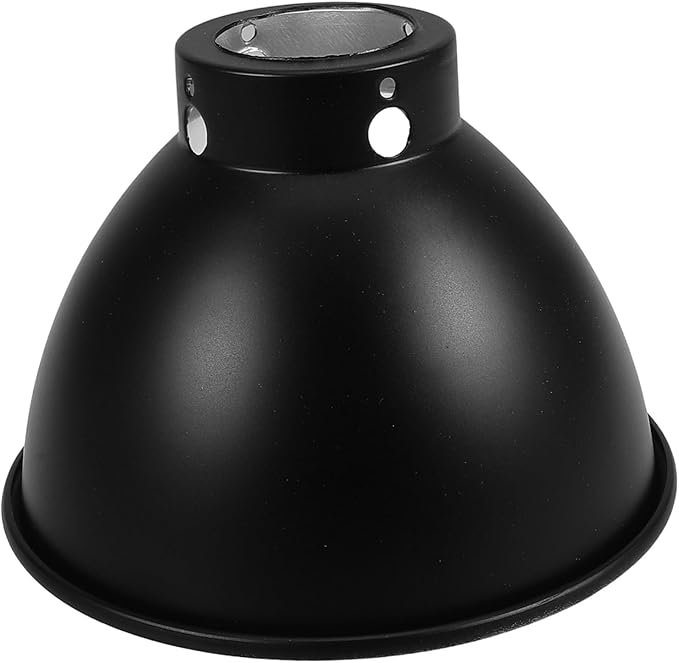 Milisten Reptile Optical Reflection Lamp Cap Metal Heat Lamp Shade for Terrarium for Heat and Basking Bulbs Stylish Design for Optimal Light Focus Pet Enclosures