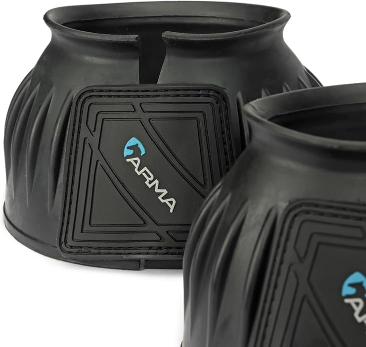Shires Arma Overreach Bell Boots: Protect Your Horse's Hooves in Style Baby Blue/Pony
