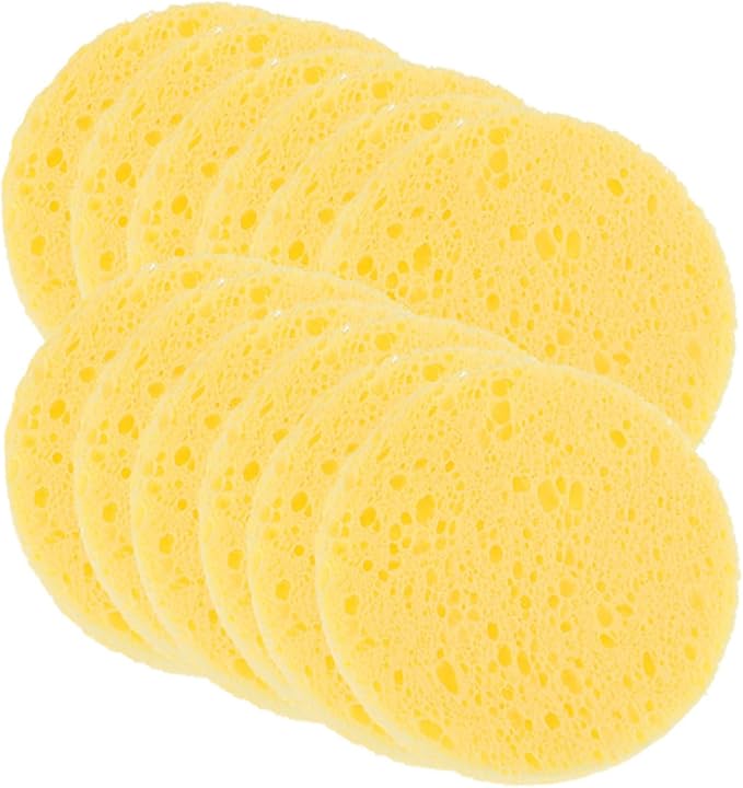 Happyyami 50pcs Crab Humidity Sponges for Pet Habitat Nutrients Providing Water-Absorbing Sponges Moisture Retaining Sea Creature Supplies for Crab Tanks and Terrariums