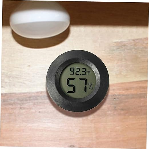 Happyyami 7pcs Digital Aquarium Thermometer Mini Hygrometers for Terrarium Reptile Tank Accessories Humidity Sensor Digital Thermometer and Humidity Gauge