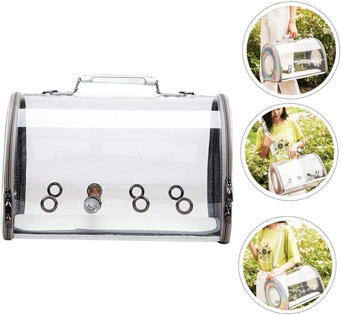 Portable Bird Walking Bag Parrot Travel Pouch Shoulder Bag Removable Strap