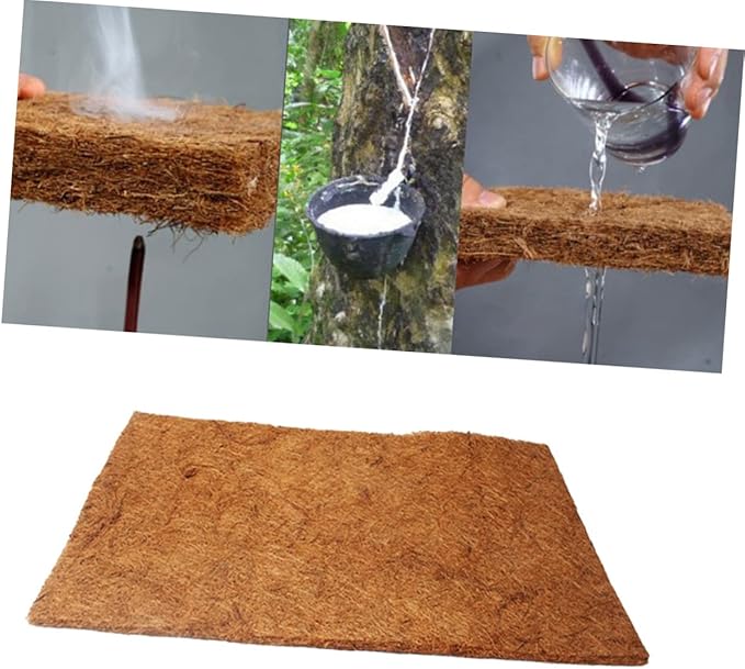 Sosoport Natural Coconut Fiber Reptile Mat Bedding Breathable Coir Substrate for Tortoise Lizard Snake Terrarium Safe and Easy to Clean