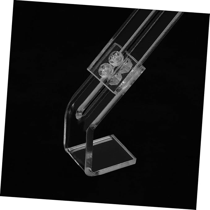 Abaodam 2pcs Aquarium Lamp Hanger Clip Stable Support for Fish Tank Reptile Terrarium Secure Fixation Light Holder Quick Attachment Precision