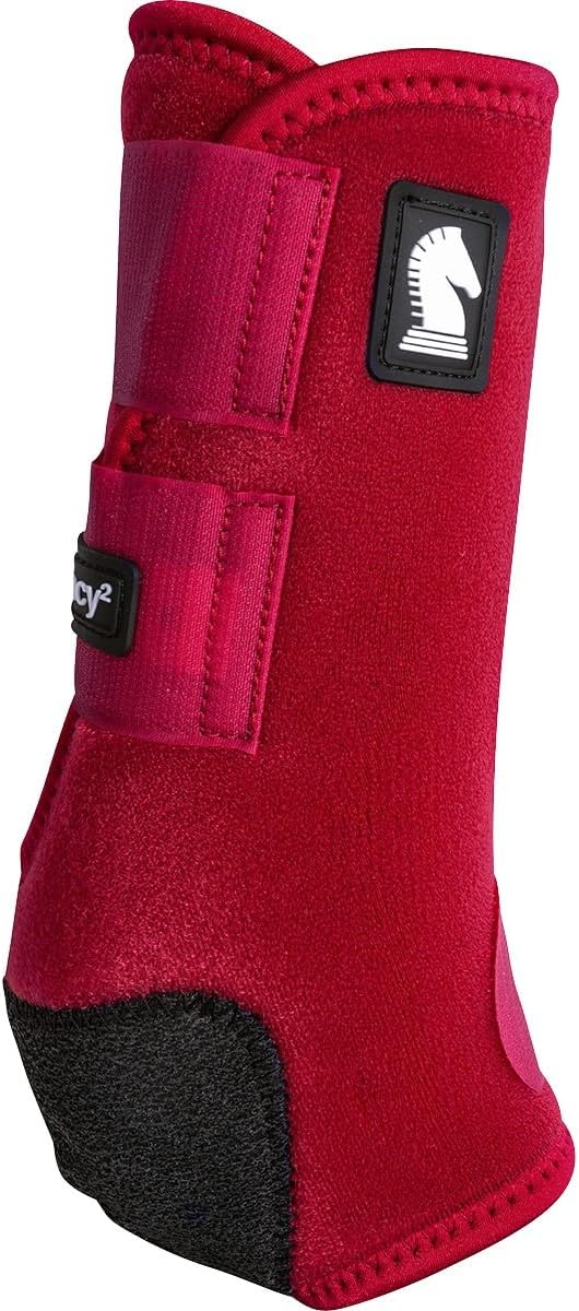 Classic Equine Legacy2 Support Boots, Front (Crimson, Large)