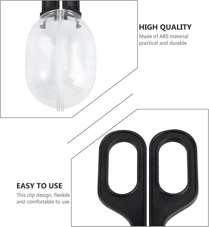 POPETPOP 9pcs Reptile Feeding Clip Flexible Plastic Tool for Easy Pet Feeding and Cleaning for Crickets Locusts and Other for Reptile Care