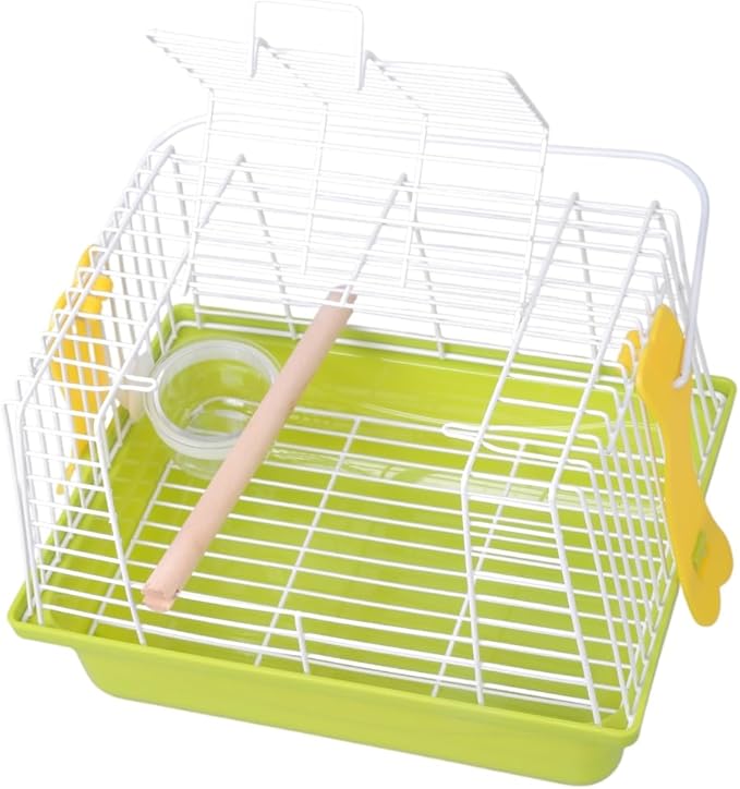 Iron Portable Bird Cage Carriers for Outdoor Travel Parrots Conures