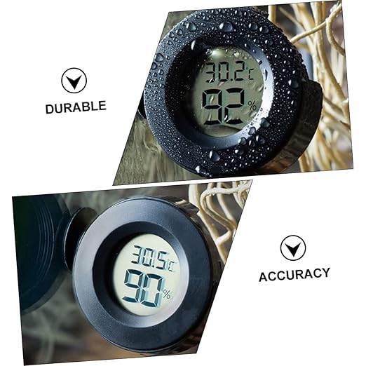 Garneck Reptile Thermometer Digital Hygrometer for Greenhouse Aquarium Babyroom Humidity Gauge Temperature
