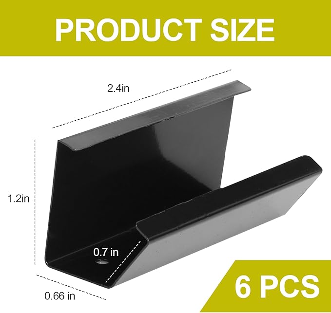 6Pack Reptile Terrarium Covers Heavy Duty Screen Clips for 5-29 Gallons, Aquarium Lid Clips for Reptile Tank Lid, Rreptile Enclosure Lock for Amphibian and Turtle Terrarium Covers