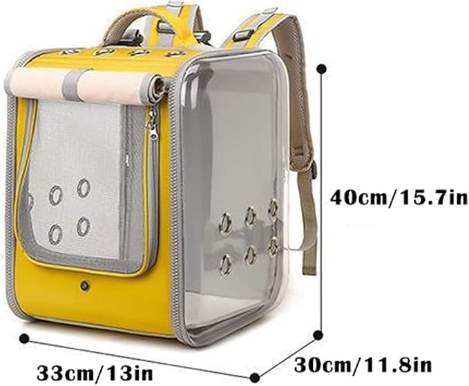 ENGENDER Bird Cage Bird Travel Bag Light Bird Carrier Transparent Breathable Bird Cage Pet Bag for Parrot Pets Or Habitat Supplies Accessories Parakeet Cage