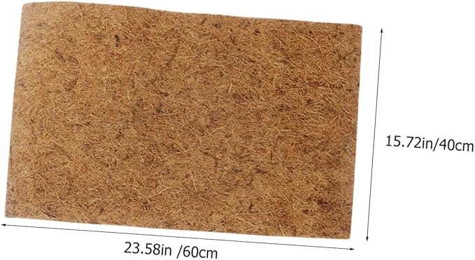 Reptile Coconut Fiber Carpet Mat Soft Terrarium Bedding for Lizards Tortoises Geckos Easy Clean Substrate Liner for Terrarium Habitat