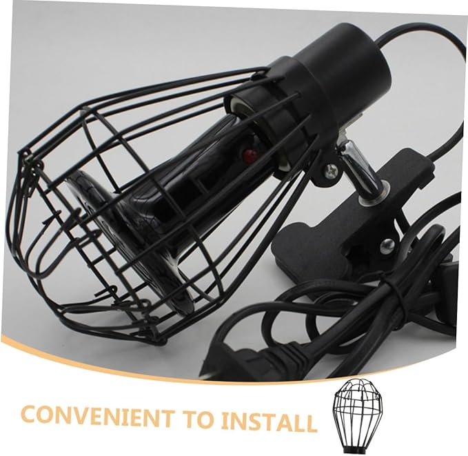 SOLUSTRE 2sets Dome Shaped Bulb Shade Reptile Terrariums Heat Lamp Cover Anti-Scald Lamp Mesh for Reptile Pets 2pcs*2