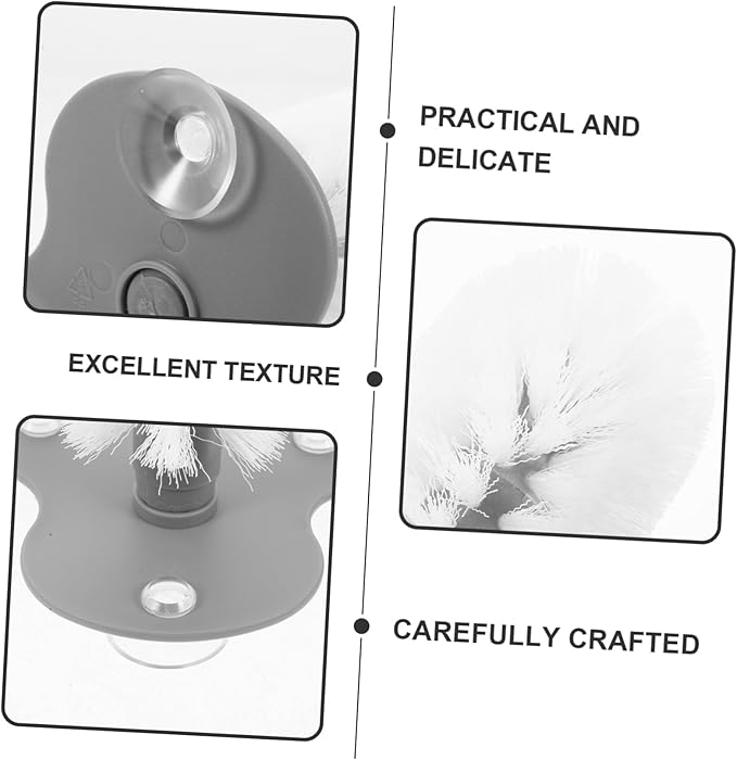 Milisten Turtle Shell Cleaning Brush Suction Cup Safe Material for Easy Mud Removal Dual-Purpose Scratcher Massager for Turtle Health