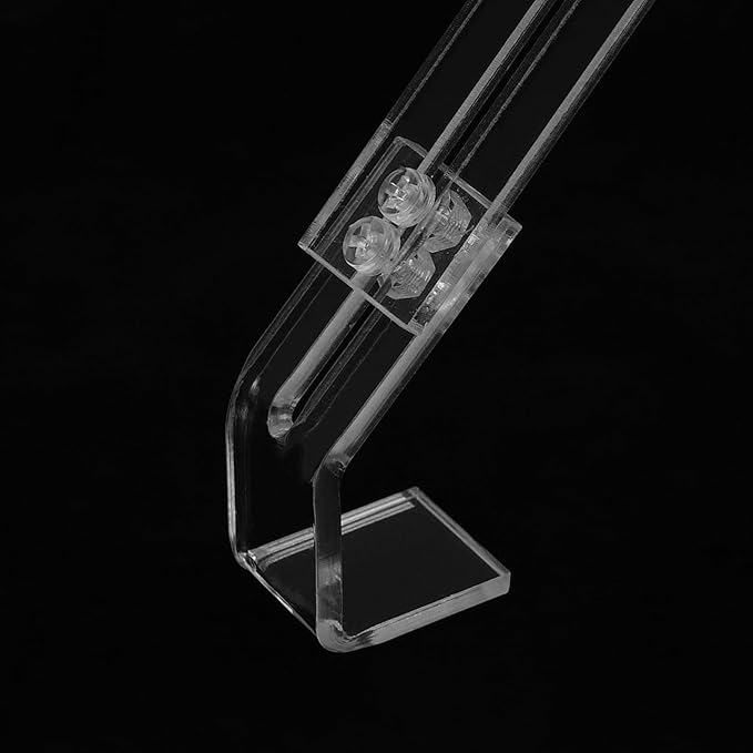 Toyvian 2pcs Aquarium Lamp Bracket for Reptiles and Aquariums Light Holder Clip for Terrariums Secure Fixation for Glass Tanks Lighting
