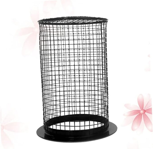 Amosfun Round -Scald Lamp Cover for Reptile Heating Light Black Reptile Lampshade Protects Against Burns Easy to Install Suitable for Terrariums