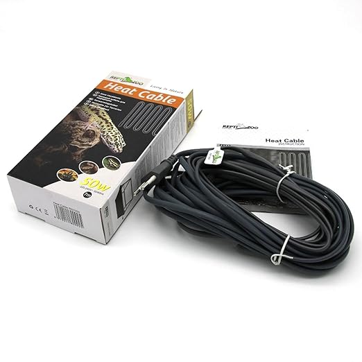 Silicone Heating Cable for Pets, 1.7m Power Cord Reptile Vivarium Propagator Warm Wires 15W 50W 25W 80W 5m -25W