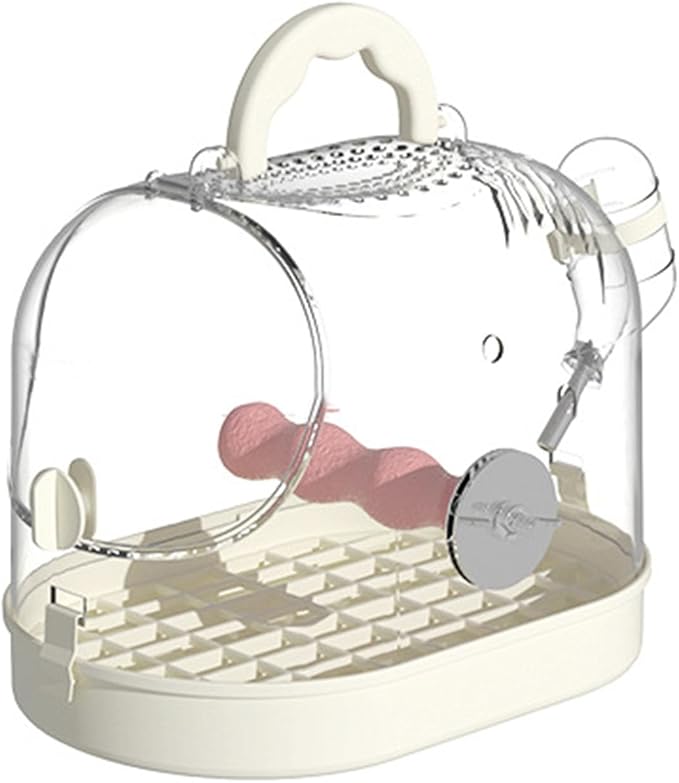Clear Bird Cage for Travel Outdoor Bird Carriers Cage Ventilated Bird Parrots Travel Carriers Cage for Transport