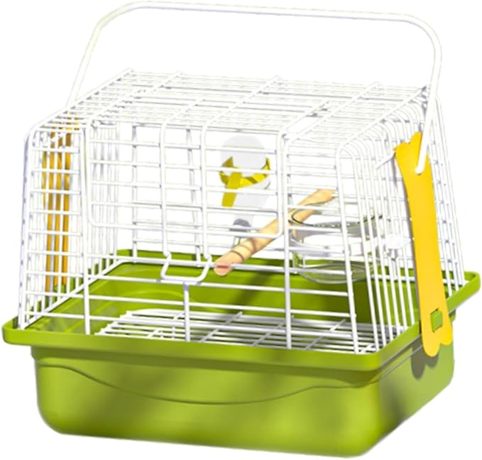 Bird Travel Carrier Cage Cage Carrier Carry Transport Parrot Parakeet Carrier with Stand for Shopping Cockatiel Parakeets, Set of 5
