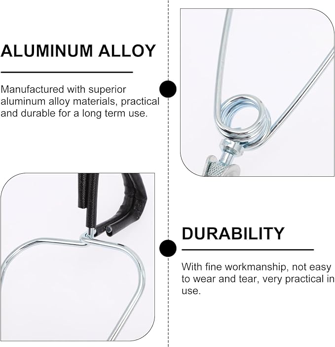 Reptile Lampshade Clip Aluminum Alloy Dome Clamp Spring Clip Lamp Holder for Pet Heat Lamp Fixture Suitable for Reptile Habitat Lighting