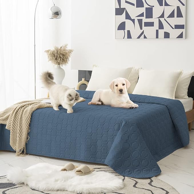 Tcksstex Waterproof and Anti-Slip Dog Bed Cover and Pet Blanket Sofa Pet Bed Mat ，car Incontinence Mattress Protectors Furniture Couch Cover for Most Cats Dogs, Pets