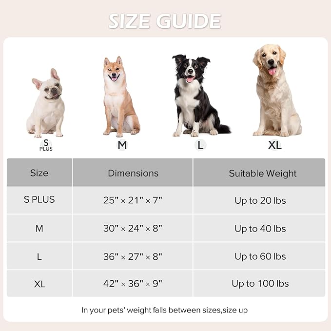 JOEJOY Small Dog Bed for Small Dogs, Rectangle Washable Orthopedic Dog Bed with Removable Zipper Cover, Cute Soft Calming Puppy Pet Bed with Jacquard Shaggy Plush & Non Skid Bottom