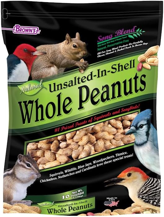 FM Browns Song Blend Unsalted in-Shell Whole Peanuts Bird Food, 10 lbs.