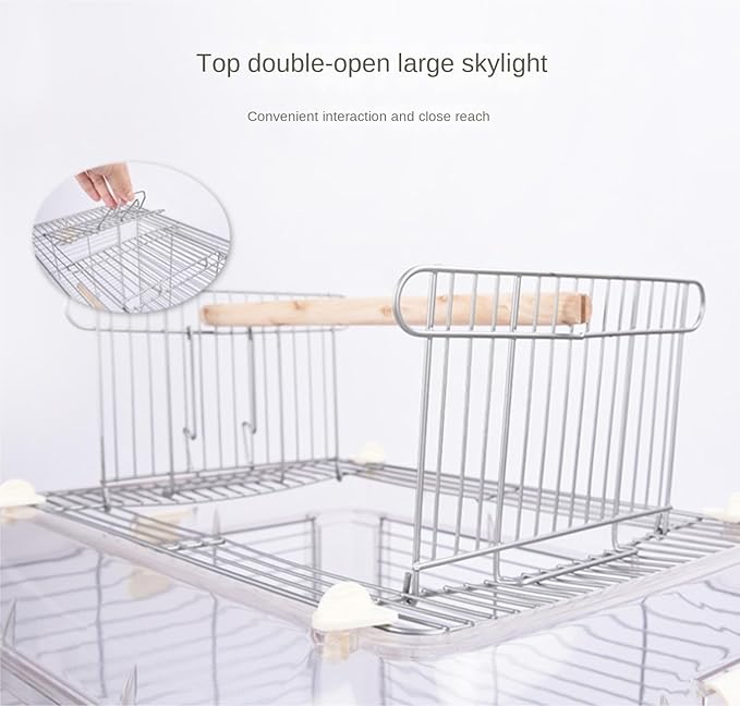 Birdcage Birdcages Clear Hanging Bird House Acrylic Bird Travel Carrier Cage Bird Carrier Feeding House Bird Cages Bird Supplies