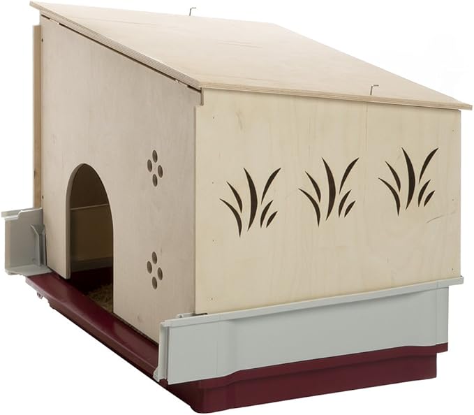 Ferplast Krolik Extra-Large Rabbit Cage w/ Wood Hutch Extension Rabbit Cage Includes All Accessories and Measures 55.9L x 23.62W x 19.68H and Includes ALL Accessories