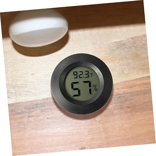 7pcs Digital Thermohygrometer for Reptile Tank Humidity Temperature Monitor Mini Hygrometer 2-in-1 Gauge Ideal for Terrarium Greenhouse