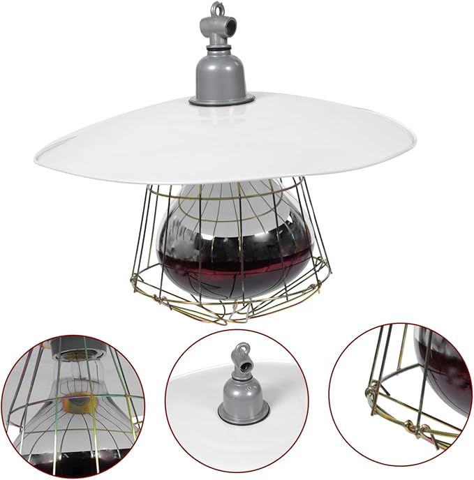 Kisangel 1pc Heating Lamp for Livestock and Reptile Pet Supplies Efficient Warmth for Incubators and Cages Net Design High Thermal Efficiency Random Random Color