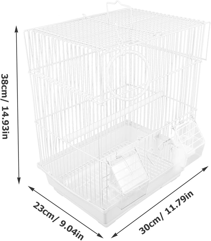 1set Portable Bird Carrier Cage for Travel Lightweight Parrot Cage Spacious Design for Hiking and Outings Safe and Comfortable Habitat for Pets