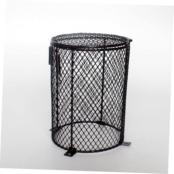 Sosoport Reptile Scald Lamp Cover Round Heating Lampshade for High-Strength Flexible Design Compatible Reptile Heating Lamps