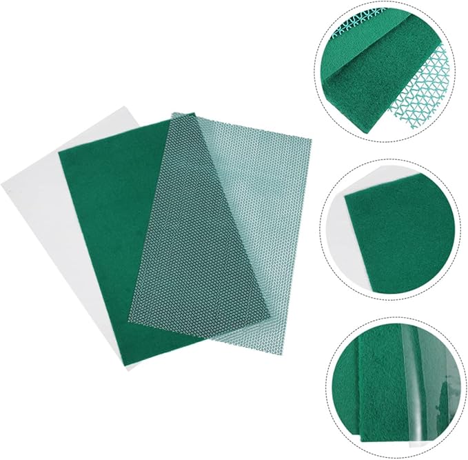 1 Set Reptile Terrarium Mat Green Turtle Carpet Easy to Clean Lizard Bedding Durable Substrate Liner for Snakes Turtles and Lizards Reusable and
