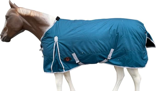 1200 Denier Horse RAIN Sheet | Horse RAINSHEET (Waterproof & Breathable) (Teal Grey Trim, 76)