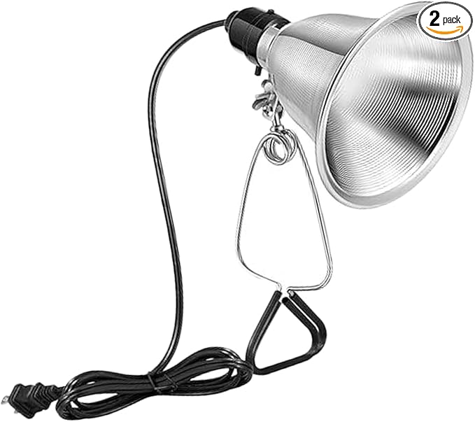 Chicken Lamp Red Light, Red Light Chicken Lamp, Chicken Red Light Lamp Holder - 8.5" Aluminum Reflector 150W High-Heat Resistant Clamp Light for Home Wellness, Brooder, and Studio (1Pack)