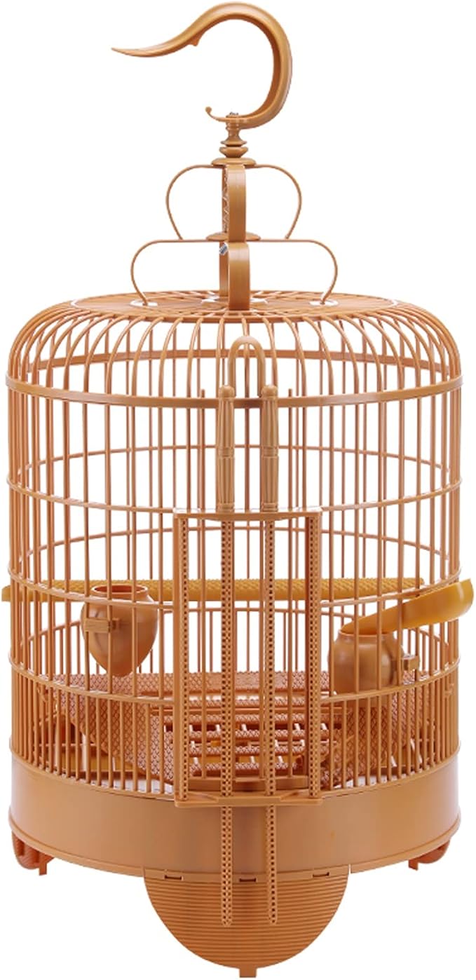 Bird Cage Portable Bird Carrier Parrot Travel Cage with Feeding Cups Breathable Travel Cage Lightweight Bird Carrier for Indoor Outdoor Birdcage,