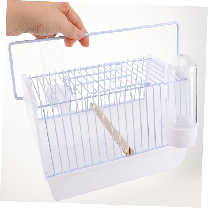 1set Portable Bird Carrier Cage Handle Lightweight Pet Travel Cage for Birds for Parrots and Parakeets Outdoor Activities and Trips Easy to Carry