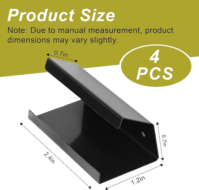 4 Pack Reptile Terrarium Covers Heavy Duty Screen Clips, 5-29 Gallons Reptile Enclosure Lock, Easy to Install