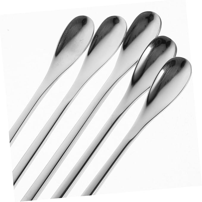 KOMBIUDA 5pcs Lightweight Reptile Food Spoons for Lizard Small Animals Portable Feeding Tool for Reptile Tanks Ergonomic Design for Convenient Handling and Balanced Nutrition