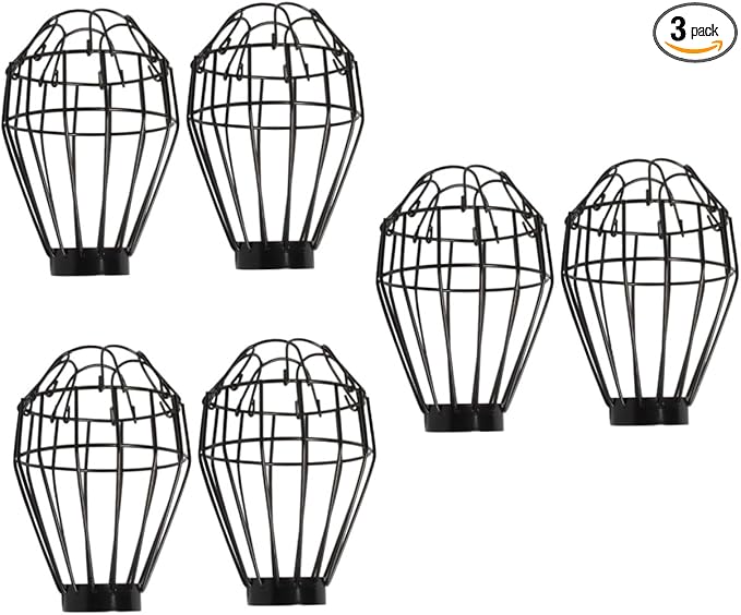 SOLUSTRE 6pcs Reptile Heat Lamp Cover Insulation Shade Light Net for Reptile Tanks -scalding Design Easy Installation Safe Habitat Accessory