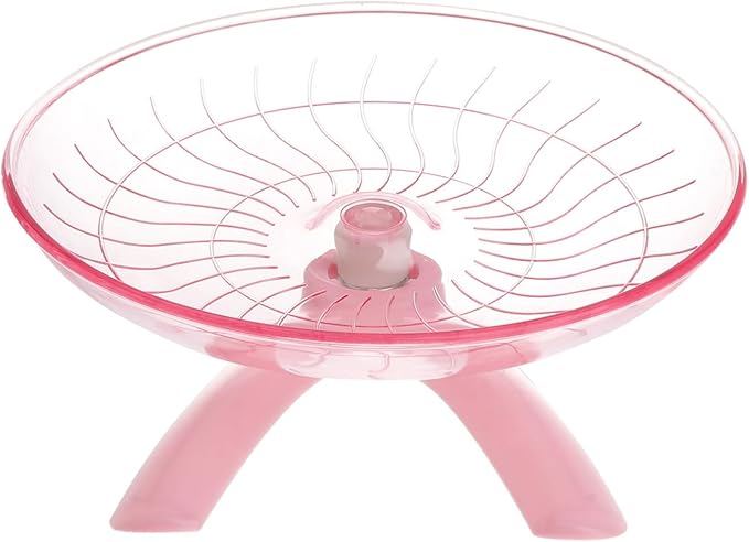 Mipcase 2pcs Saucer Hedgehog Gerbil Wheel Cm Cage Animals and Rat Other Disc Slip for Gerbils Toy Wheel- Run Hedgehogs Guinea Pets Pink Squirrel Hamsters Pet Chinchilla